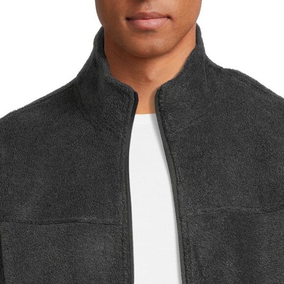 Swiss Alps Men's Full Zip Polar Fleece Jacket (X-L, Heather) - NWT, Never worn - Picture 2 of 4